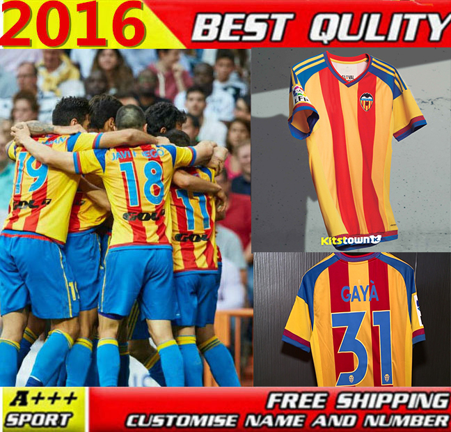 3A +++ ο 2,016 2,015 ߷þ ౸  15/16 Ÿ  ߷þ  Camisetas ߷þ CF ũ camisa  ī/3A+++new 2015/2016 Valencia Soccer Jersey 15/16 OTAME
